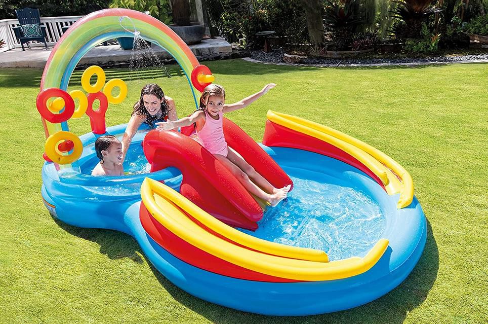 Intex Rainbow Ring Play Center, Kinder Aufstellpool mit vielen Funktionen für 25,49€ (statt 34