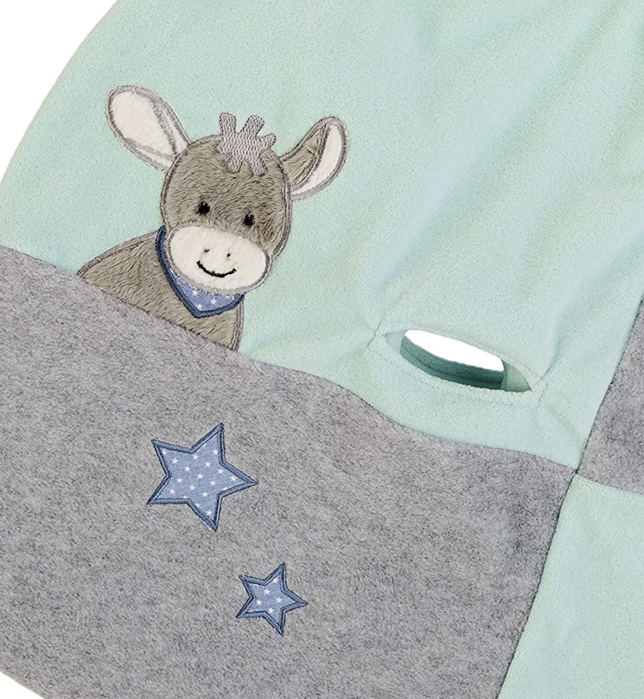 Sterntaler Wattiertes Strampelnest Esel Emmi & Schnizler Strampelsack Set – Für Babys Ab Geburt