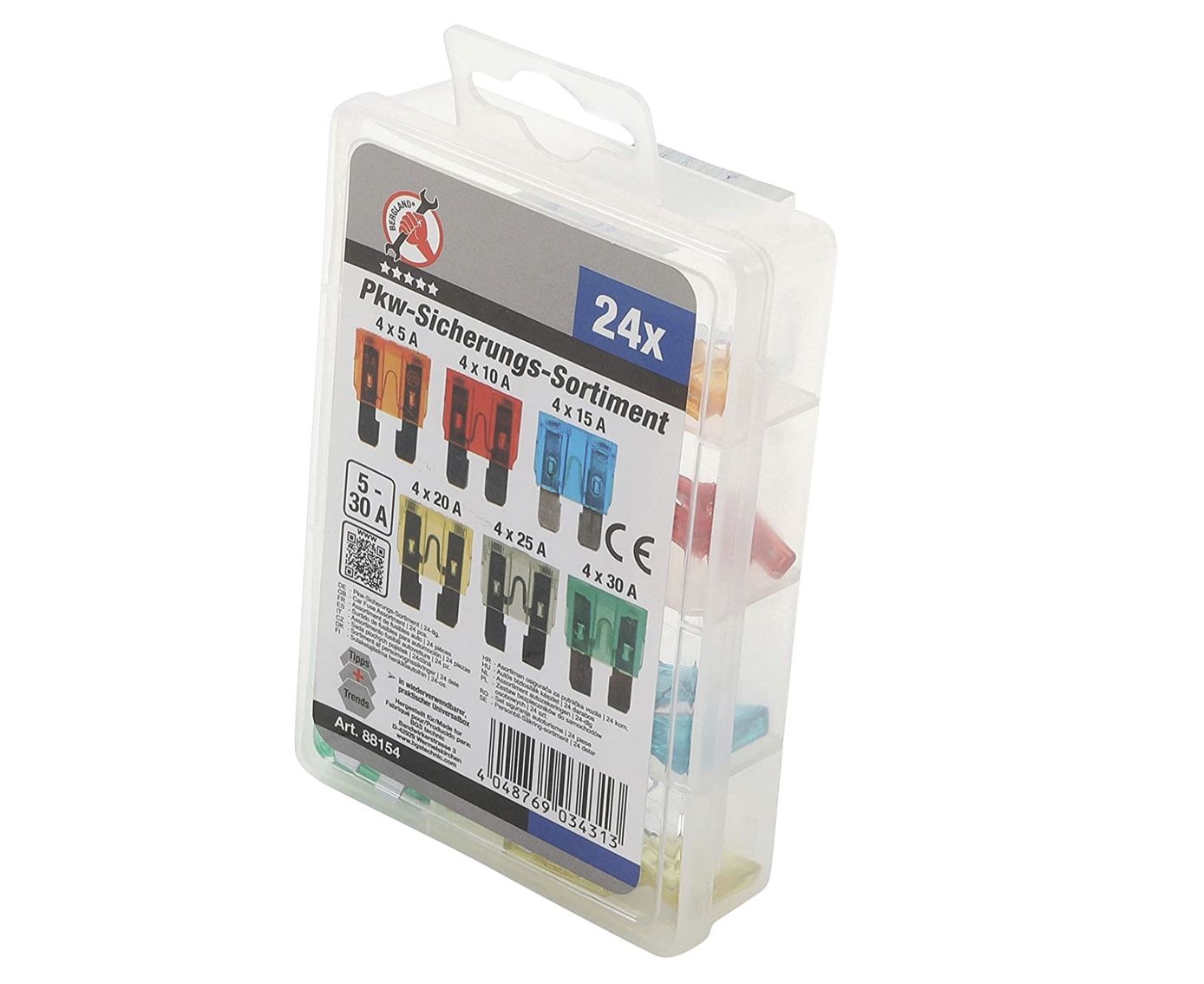 Kit De Circlips (E-Sicherungsring) BGS Do It Yourself - 94 Pièces De 3 à 15 Mm - Neuf Sous Blister