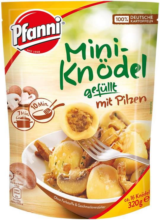7x Pfanni MiniKnödel mit Pilzen, 320g ab 11,15€ (statt 17€) Prime Sparabo