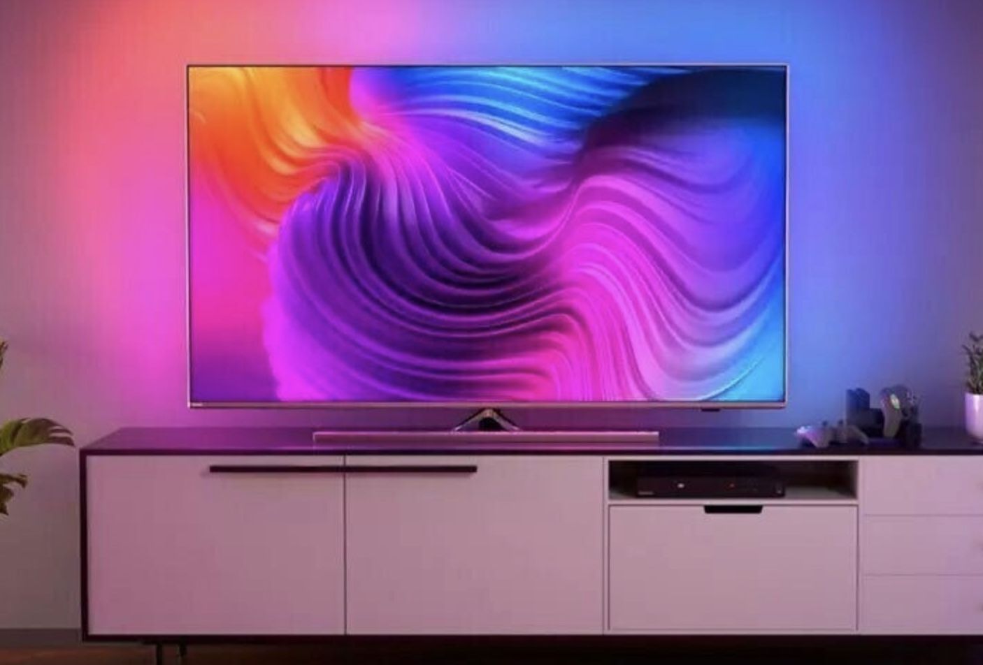 Philips Tv 65pus8506 65 Zoll Fernseher Philips 65PUS8506 - 65 Zoll UHD Fernseher mit 3-seitigem Ambilight für