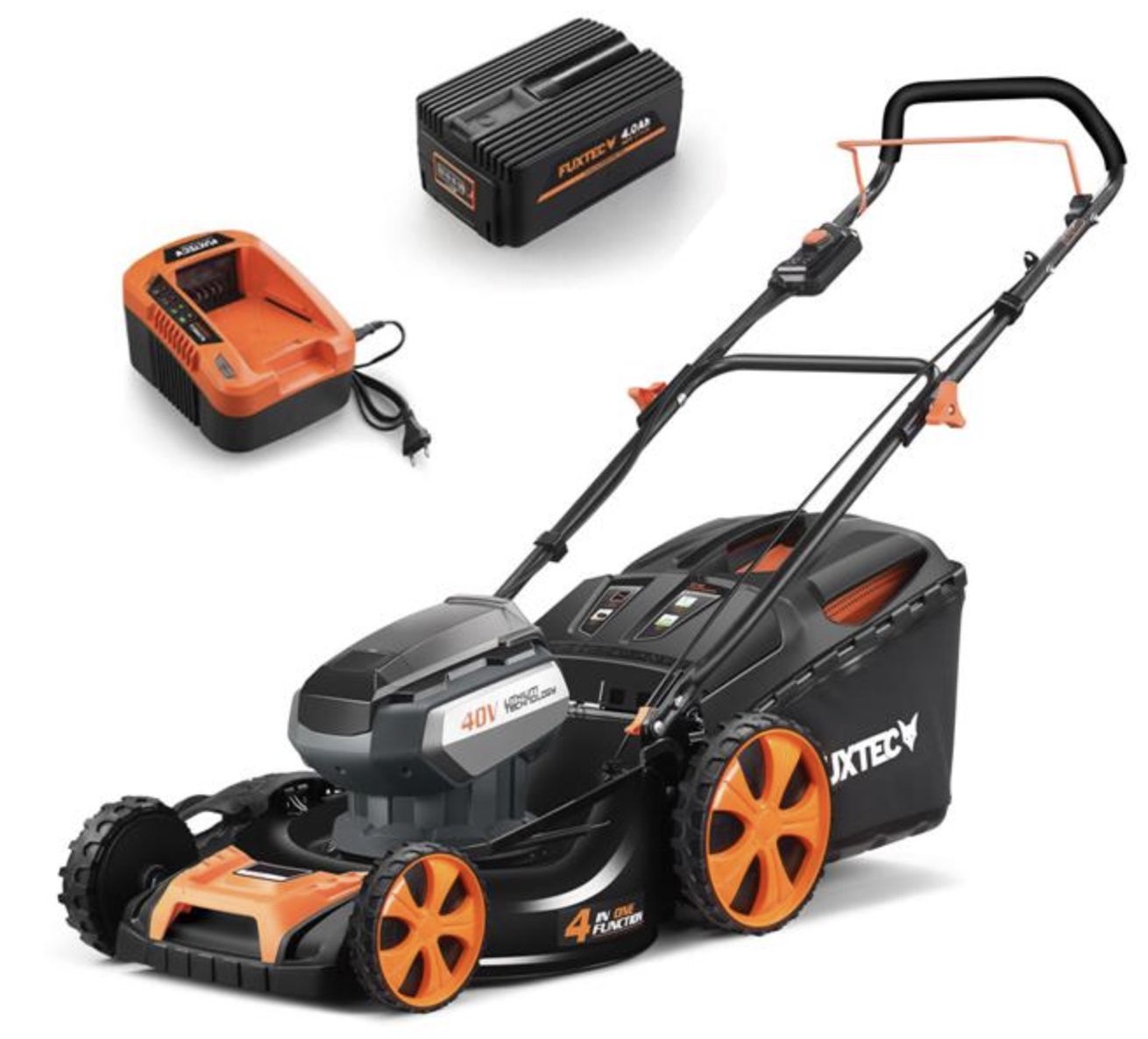 Fuxtec 40V Akku Rasenmäher E146C mit Akku und Ladegerät für 330,62