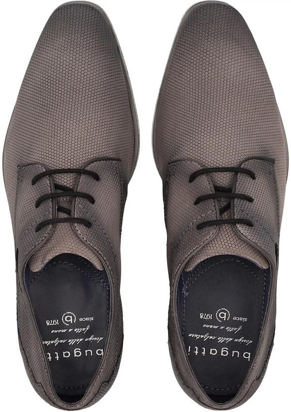 Bugatti Herren Morino Schnürer, Dark Grey/Cognac, 43 EU