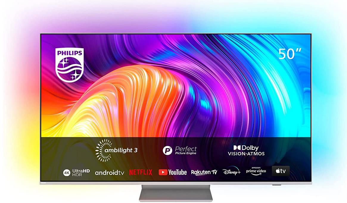 Philips 50PUS8807/12 - 50 Zoll 4K Smart TV mit 120Hz + Ambilight für ...