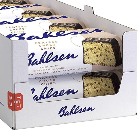 😊 8x Bahlsen Comtess ChocoChips Rührkuchen