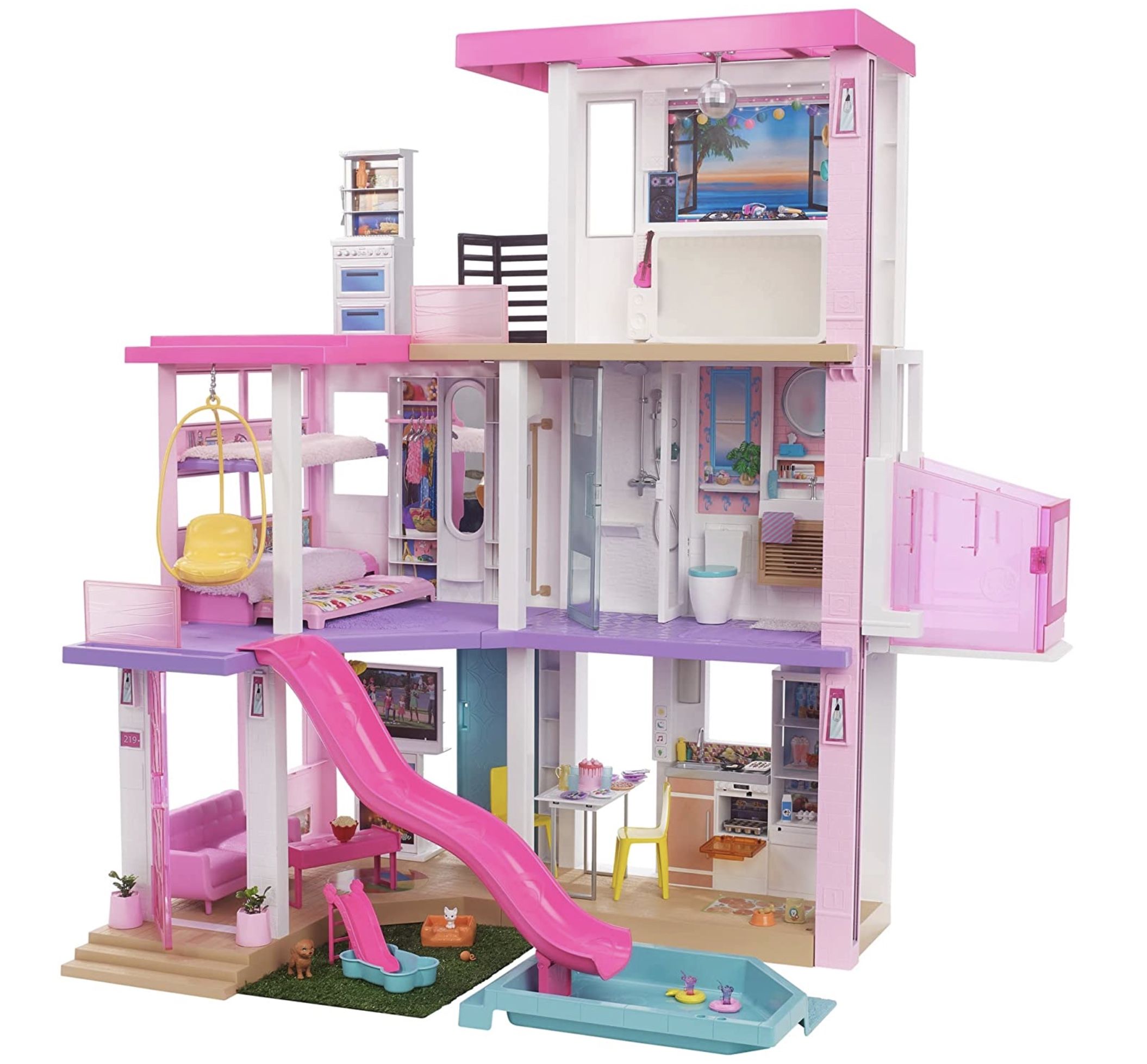  Barbie Traumvilla, dreistöckiges Puppenhaus (114 cm) für 169,99€ (statt Bildidee 
