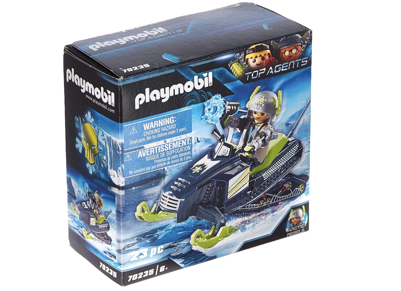 PLAYMOBIL Top Agents Arctic Rebels Eisroboter – 74-teiliges Action-Set Mit Transformierbarem Roboter, Ab 6 Jahren