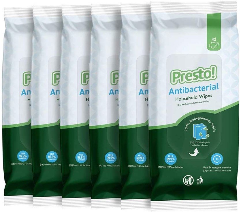 Prevex Feuchttücher Für Die Toilette – 100 Stück, Biologisch Abbaubar, Mit Fruchtigem Duft