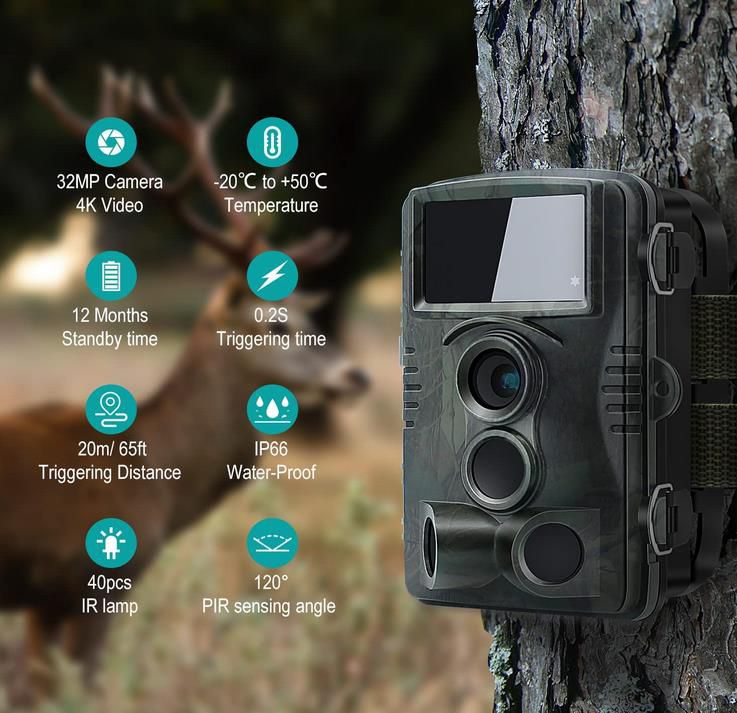 Sport Action Kamera 1080P Full HD - 120° Weitwinkel | IPX-4 Wasserdicht | Ideal Für Outdoor Abenteuer