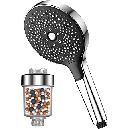 Wassersparender Duschkopf Aus 304 Edelstahl – Hochdruck, Hautfreundlich, Mit 44 Düsen (Gold-Option)