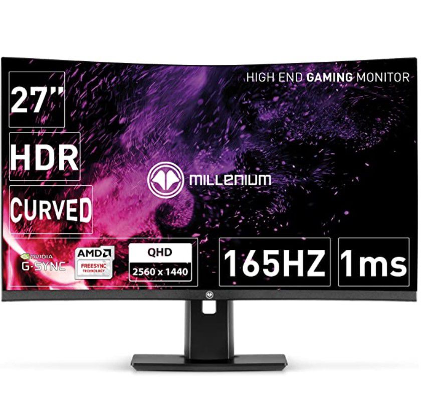 Peaq Pmo G270-cqk 27 Zoll Wqhd Gaming Monitor PEAQ PMO G270-CQK curved 27 Zoll Gaming Monitor 165Hz für 259€ (statt 299€)