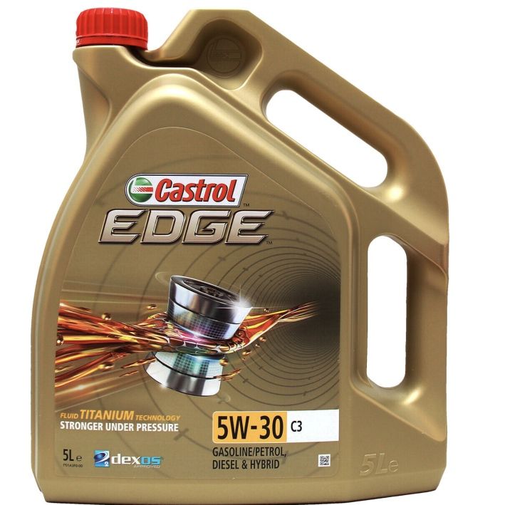 Castrol Edge 5W-30 C3 Motoröl, 3x 5 Liter = 15 Liter – Mit Fluid Titanium Technology