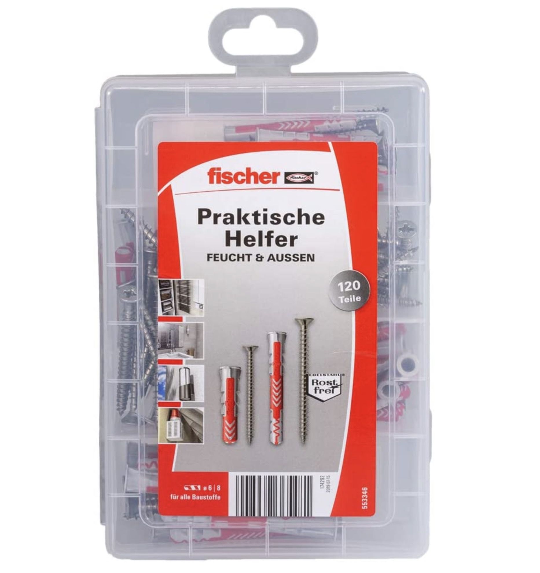 Fischer Redbox DUOPOWER assortibox pluggen, 280-dlg (1 st.) | JRV Products