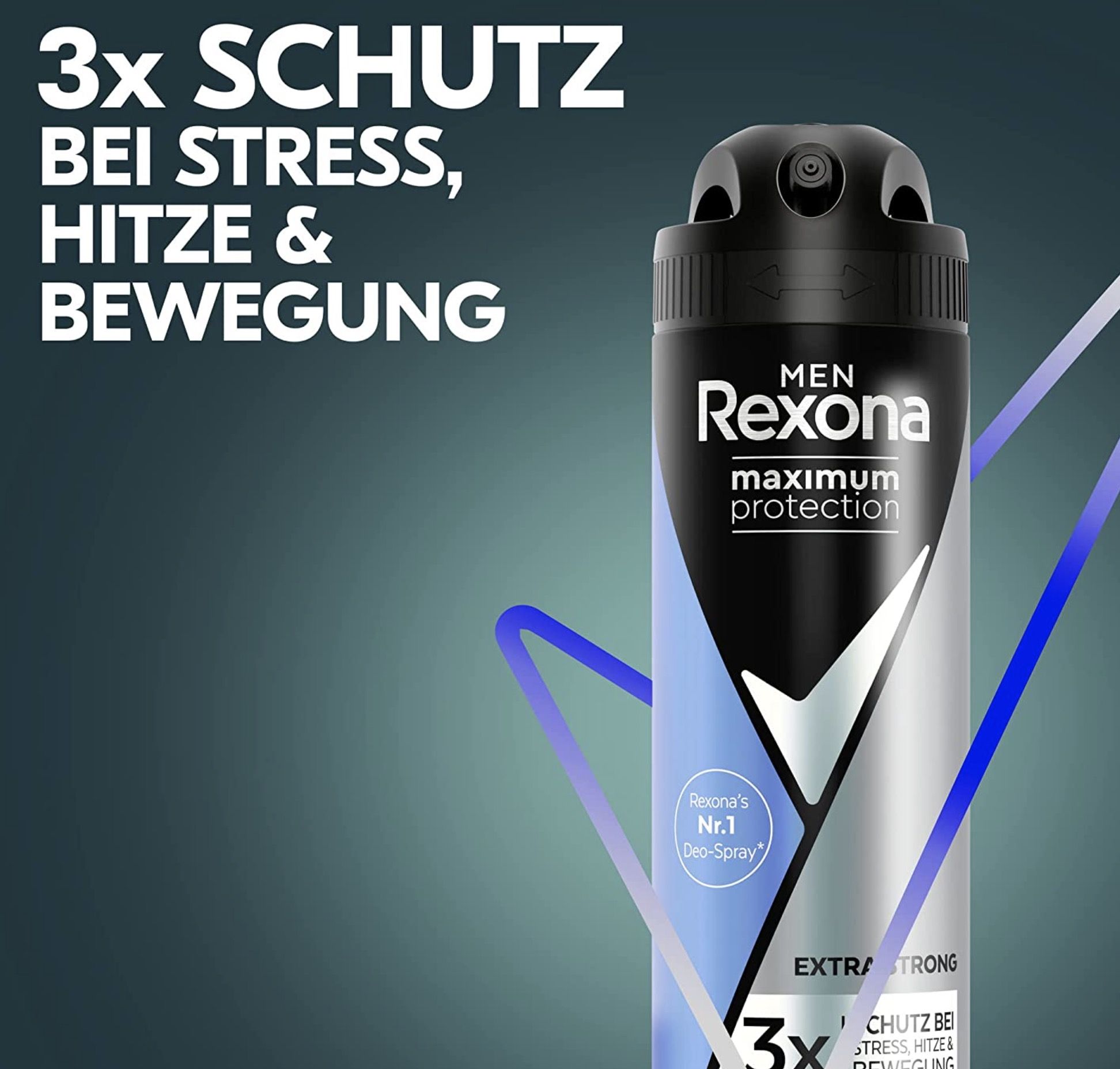 Rexona Men Maximum Protection Deo Creme Clean Scent – 3-fach Schutz Bei Stress, Hitze & Bewegung, 45 Ml (Packung Mit 4 Stück)