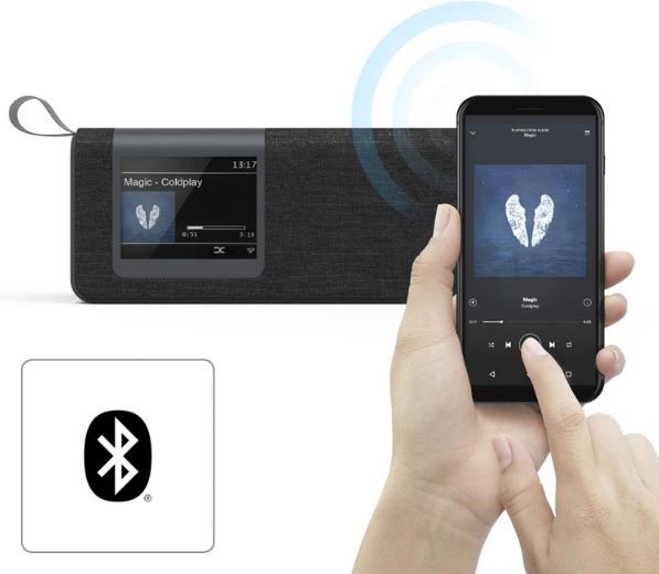 Hama DR200BT: handzame radio (FM en DAB ) en bluetoothspeaker | Totaal TV