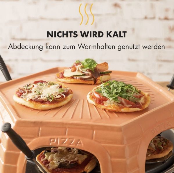 Klarstein Capricciosa Pizza Oven For 6 People, Electric Pizza Dome
