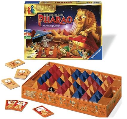 Ravensburger - Der Zerstreute Pharao: Brettspiel Für 2-5 Spieler Ab 8 Jahren – Gedächtnistraining Mit Pyramiden & Schätzen