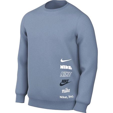 nike crew club sweatshirt blue