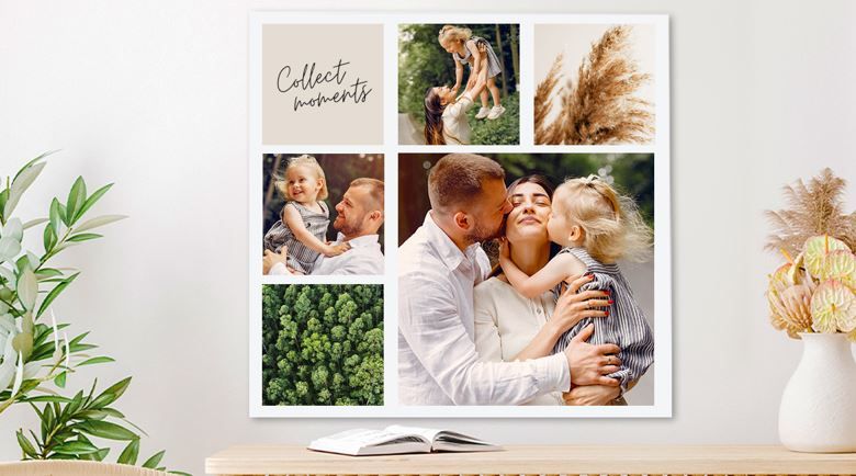 80% Rabatt auf Leinwand-Collage - z.B. 40x40 cm ab 11,19€