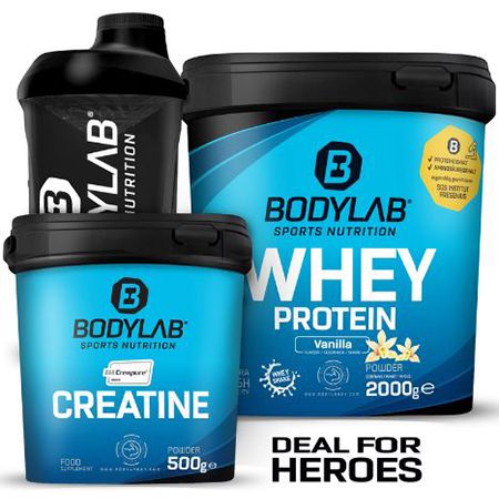 4kg Bodylab Whey + 2kg Creatin Monohydrat für 87,99€ (statt 150€)