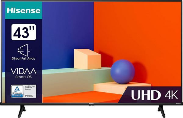Hisense 43E6KT 43" 4K UHD Smart TV mit HDR + Dolby Vision für 269 ...