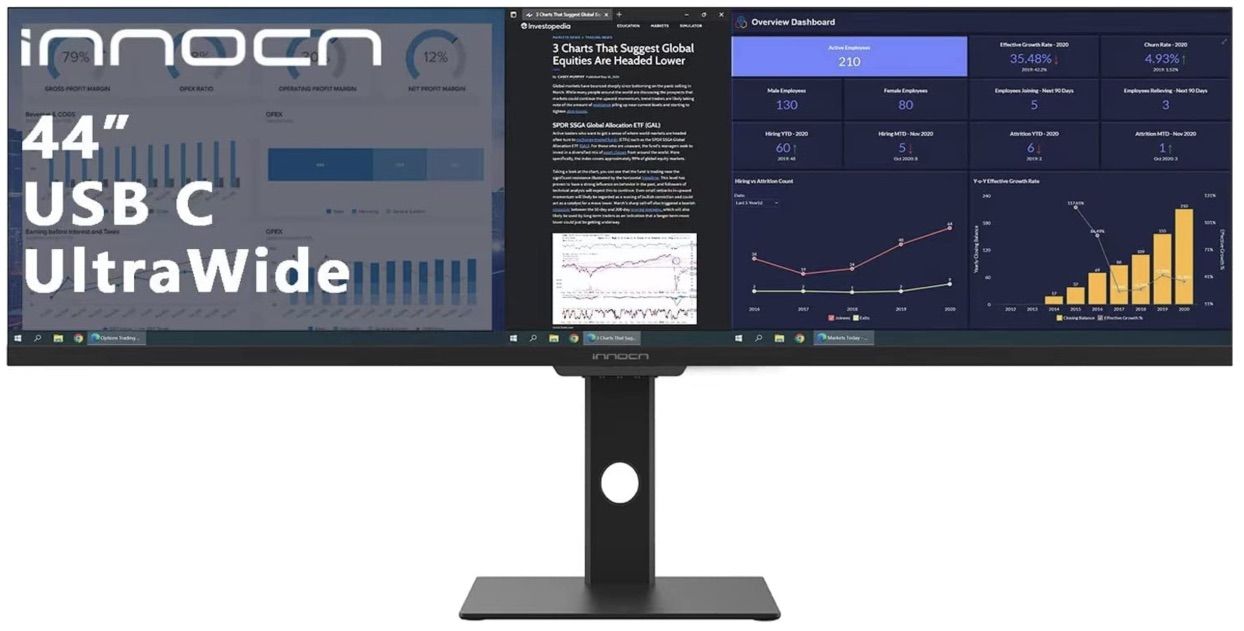 INNOCN - 44 Zoll Ultra Wide Gaming Monitor für 549€ (statt 659€)