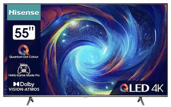 Hisense 55E7KQ Pro - 55 Zoll UHD smart TV 144Hz für 459€ (statt 620€)