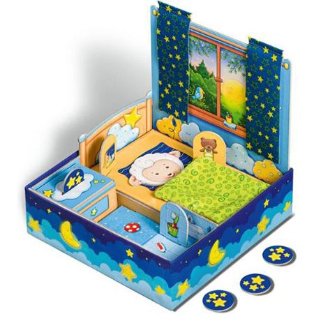 Ravensburger Ministeps 4196 Buona Notte, Ricciolo! - Gioco Della Buonanotte Per Bambini 18+ Mesi - Con Pecora E Tabelline Per La Nanna