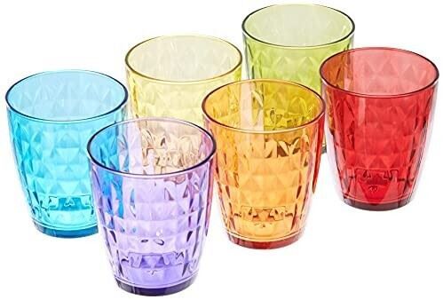 Tognana Elsa Trinkgläser 6 Stück 270 cc, Glas, Blau