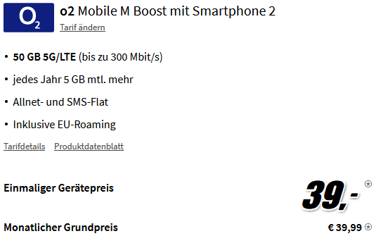 O2 Pixel 7 Pro Google Pixel 7 Pro für 39€ + o2 Allnet-Flat mit 50 GB 5G/LTE für 39,99 ...