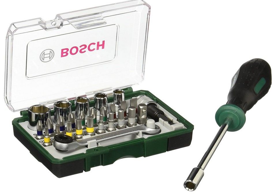 Mini Ratschen Set Bosch Mini Ratschen-Set 27-tlg. für 12€ (statt 18€)