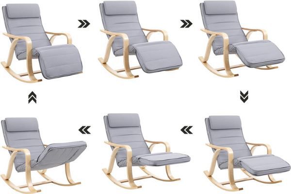 SUNWAY Hängematten-Schaukelstuhl Mit Fußstütze - 159kg Kapazität Für Garten & Veranda