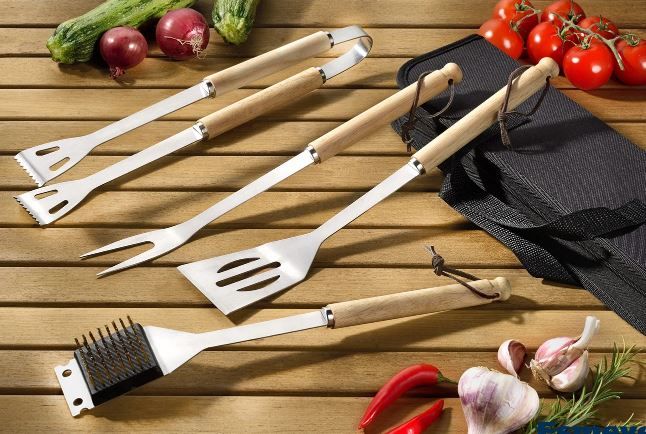 Esmeyer Marvel Set Coltelli Da Cucina 5 Pezzi In Acciaio Inox Con Manici Color Bordo