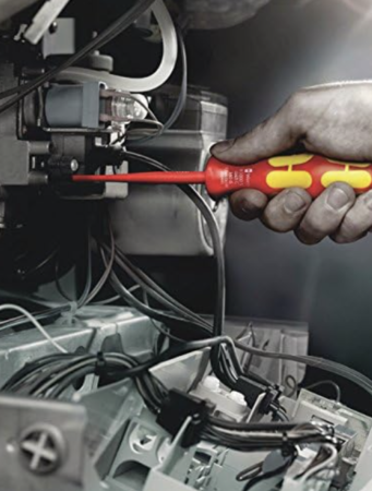 WEDO VDE-isolierter Kreuzschlitz-Schraubendreher PH0×60mm - 1000V Geprüft Chrom-Vanadium Stahl