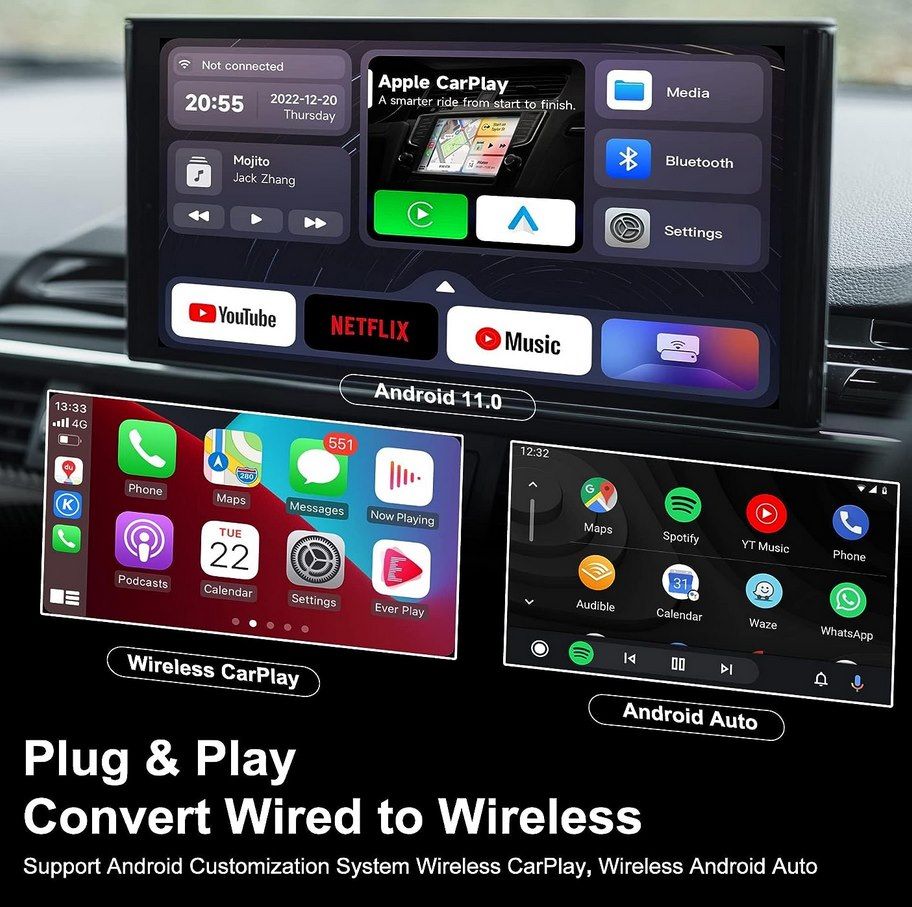 MMB WJAN-TV Wireless CarPlay & Android Auto Adapter für 79,99€ (statt 160€)