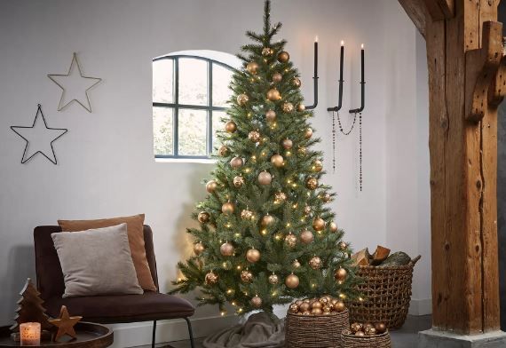 Black Box Trees Brampton Kunst-Weihnachtsbaum Schmal 215x125cm Mit 240 LEDs – Echt Wirkend Black Box Trees Brampton Kunst-Weihnachtsbaum Schmal 215x125cm Mit 240 LEDs – Echt Wirkend