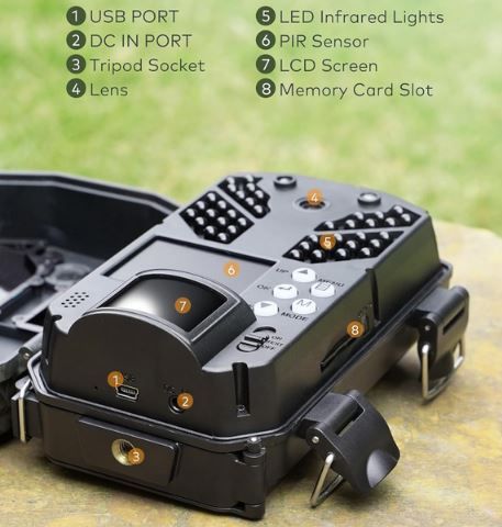 Fototrappola Amazon CEYOMUR Fototrappola 2,7K 36MP HD, Fotocamera