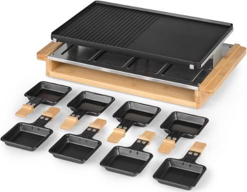 Aifa Electric Dual Cheese Raclette Sartenes antiadherentes Parrilla de fiesta Ra