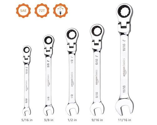 SHALL 3-teiliges Kurzratschen-Set – Kompakte Ratschen 1/4'', 3/8'', 1/2'' Für Enge Räume