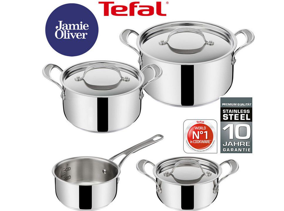 Tefal Jamie Oliver 4-teiliges Topfset für 81,89€ (statt 105€)