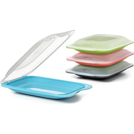 TATAY Aufschnittbox Fresh Set – 4 Stück, BPA-frei, Stapelbar, Spülmaschinen- & Mikrowellengeeignet