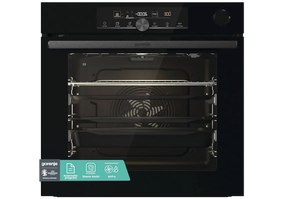 Gorenje 738009 OptiBake Advanced BSA 6747 A04BG inbouwoven / 77L / hetelucht /AutoBake/Touch bediening/braadthermometer/gentleClose & Open/SteamAssist/ StepBake/PizzaMode 300 ° C/zwart