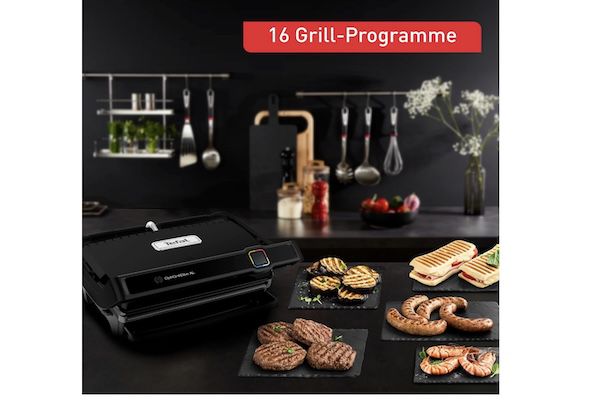 AMZCHEF Kontaktgrill 6 Programme - Sear-Funktion 280°C Mit Temperaturfühler