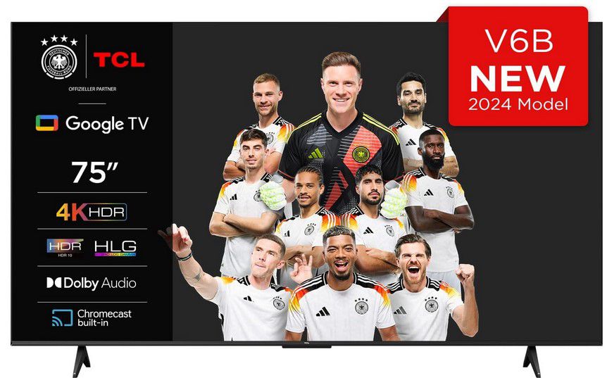 🔥 TCL 75V6B - 75 Zoll UHD Android smart TV für 599€ (statt 699€)