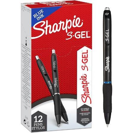 Sharpie S Gelstifte 0,7 Mm – 24 Stück, Schwarze Tinte, No-Smear-Technologie