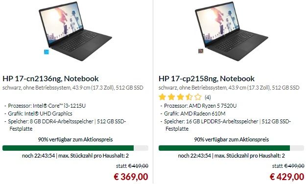 💻 Alternate Notebook-Sale bis -20% - z.B. HP Omen für 1.406€ (statt 1.796€)
