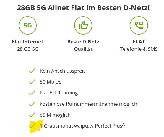 Allnet Flat 28 Gb 5g Klarmobil 💥 Telekom Allnet-Flat mit 28GB 5G für 11,99€ mtl.