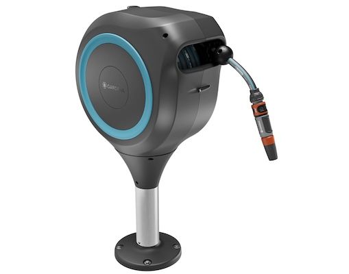 Hozelock AutoReel Wandbox Mit 20 M Schlauch – Automatische Schlauchtrommel Mit 180° Drehung & Kindersicherung