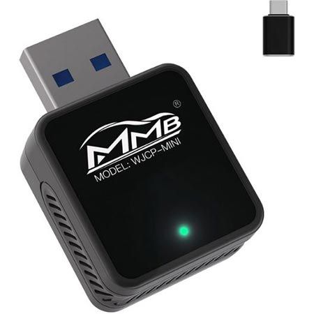 MMB Adattatore Wireless CarPlay – Trasforma CarPlay Cablato In Plug & Play Wireless Per IOS 10+
