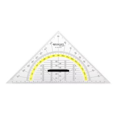Lot 12 Règles Flexibles Magnétiques Westcott 30 Cm – Jaune/Noir – Dos Aimanté Pratique